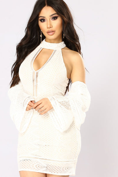 Refined Lace Dress - Ivory 2