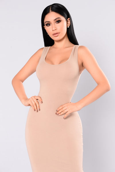 Needy Midi Dress - Taupe
