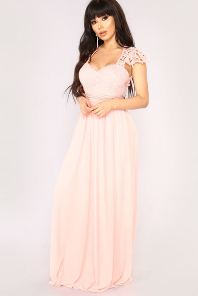 Angel On Fire Maxi Dress - Pink 2